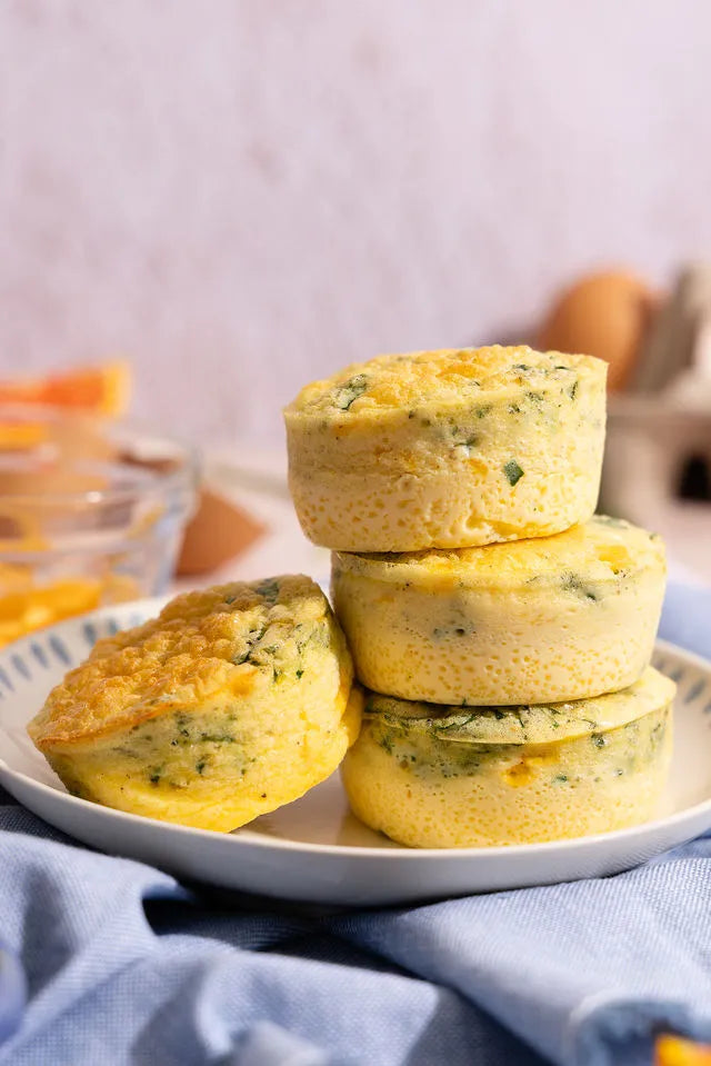 Muffins salades d'espinacs i formatge (high protein)