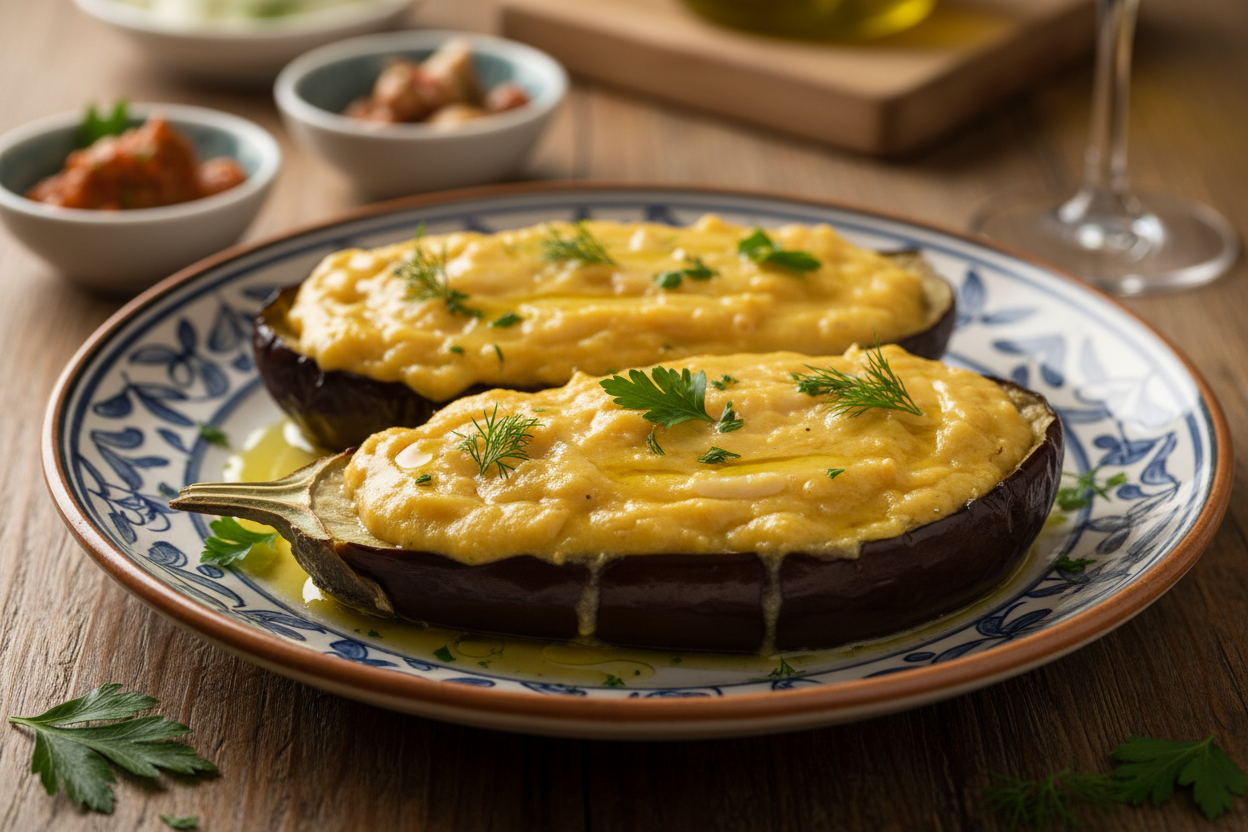 Albergínies farcides de rap