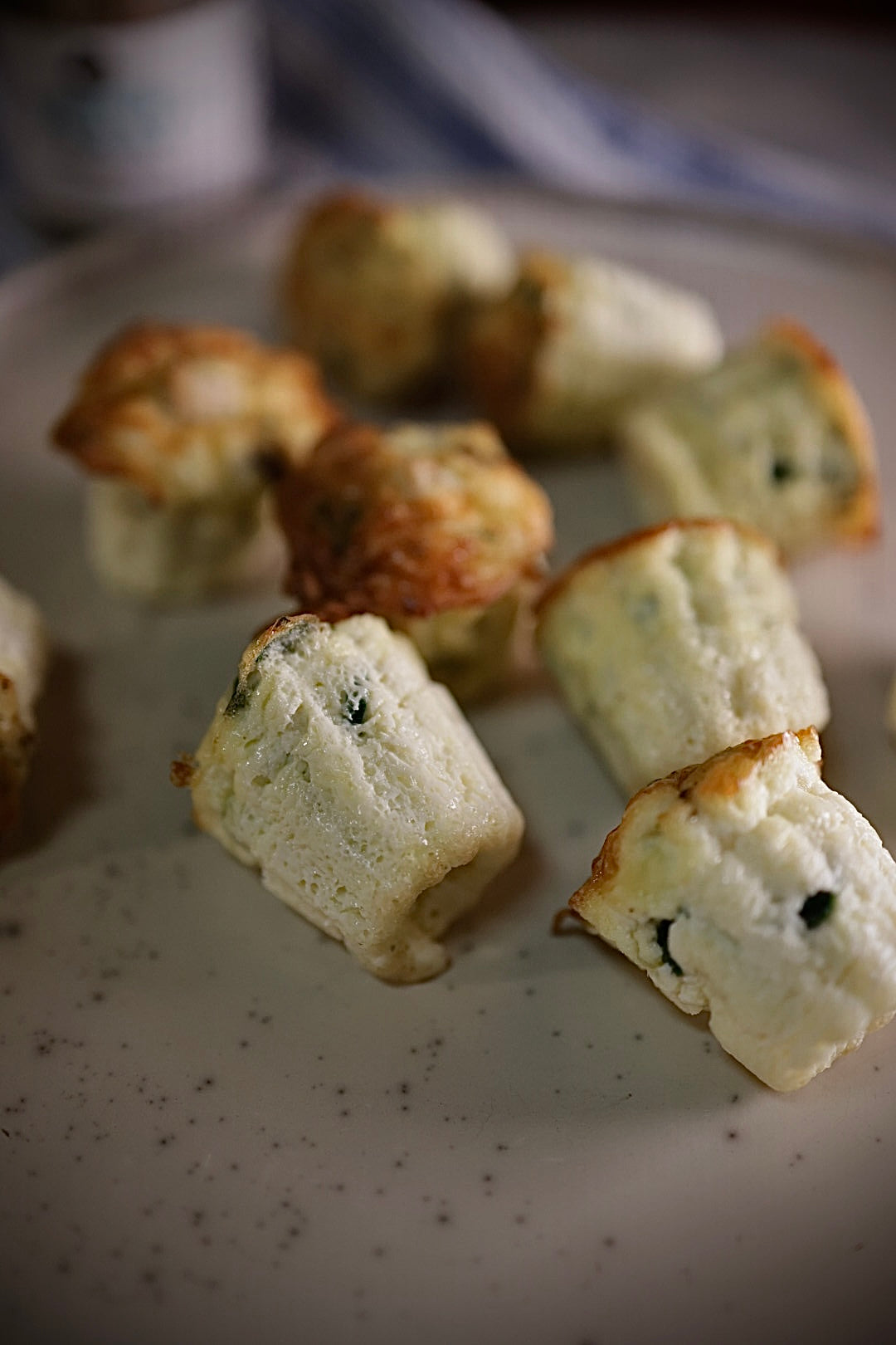 Muffins salades d'espinacs i formatge (high protein)